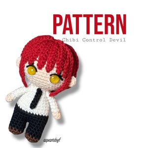 Patrón Chibi Control Diablo Amigurumi