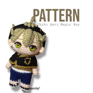 Chibi Anti Magic Boy Crochet Pattern