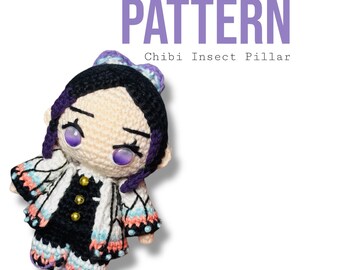 Chibi Insect Pillar Amigurumi Crochet Pattern