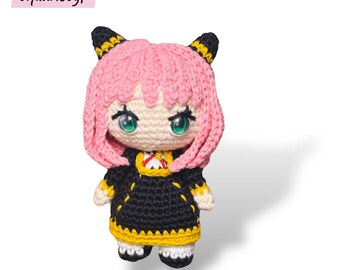 あ*︎様 PAPER KNIT MULTIボタンCHIBIベスト サンド Anya SXF Inspired Crochet Pattern - Etsy