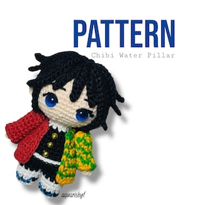Chibi Water Pillar Amigurumi Crochet Pattern