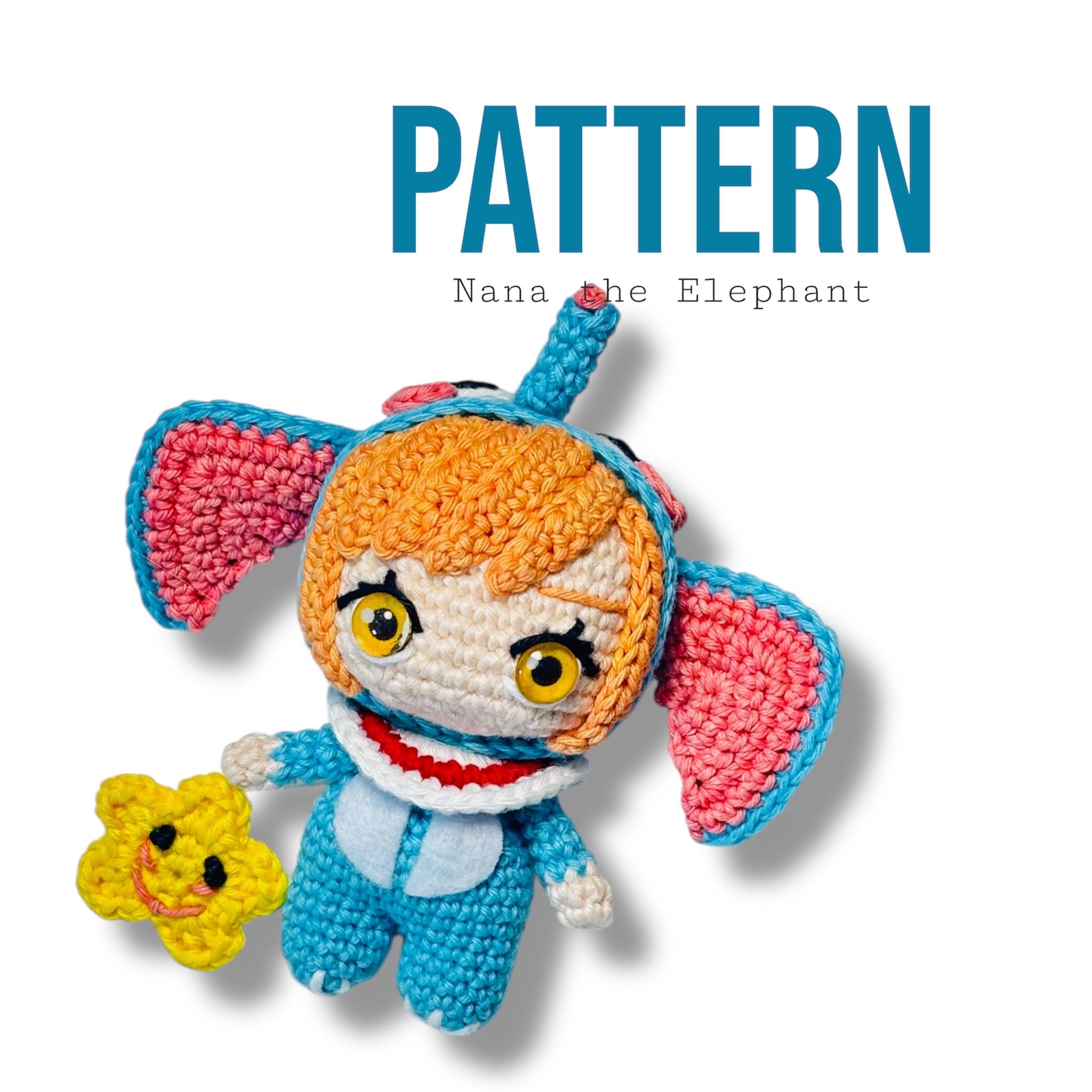 Nana the Elephant Mobile Legend Amigurumi Pattern - Etsy