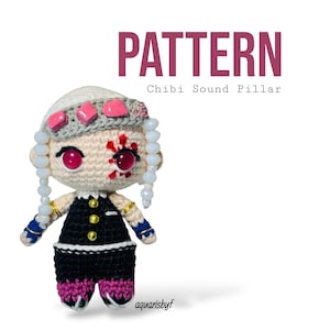 Chibi Sound Pillar Amigurumi Crochet Pattern