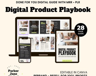 PLR Digital Guide, Done For You Digital Marketing Guide with MRR, PLR Digital Product, Digital Marketing Guide, Resell Rights Guide