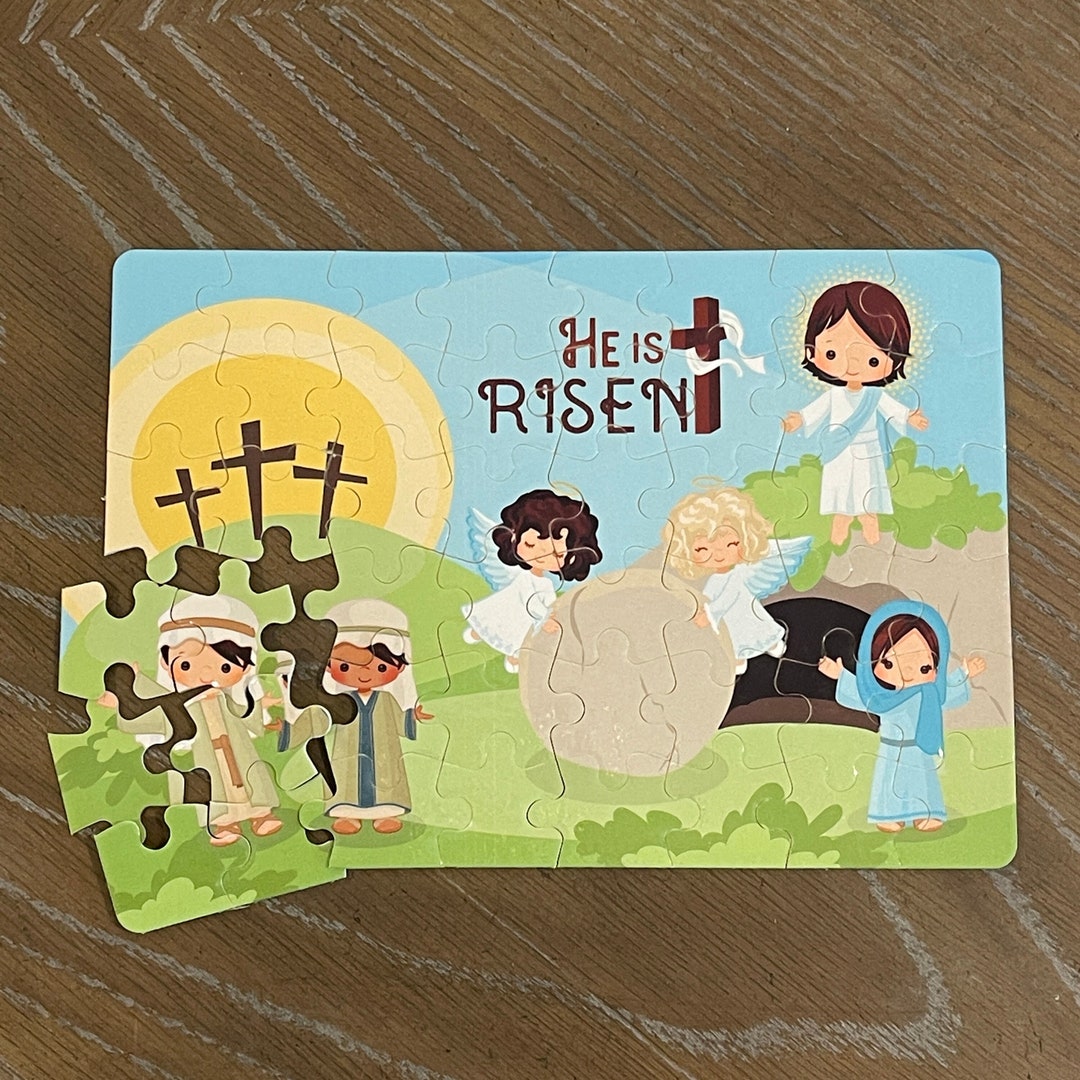 Easter he is Risen Children's Puzzle - Etsy