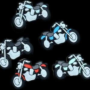Motorcycle / Focal Bead/ beadable pen/ Silicone  bead/ keychain bead/ Two (2) Focal beads included/ Bike