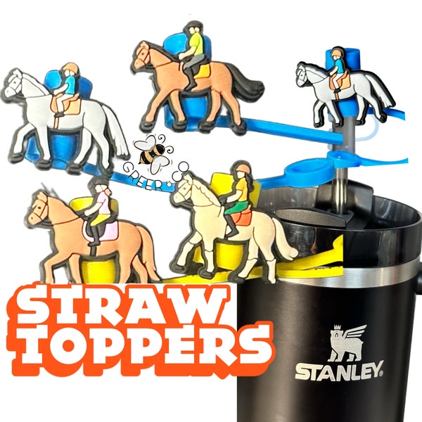 Equestrian Straw Cap Cover/ Reusable/ Tumbler/ Stan Cup Accessories/ horse rider/ hunter jumper/ equitation
