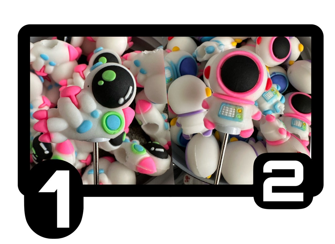 Pen Topper Keychain NEW! Astronauts Pen Toppers / Focal Topper/ Beadable Pen/ Pen Top ...