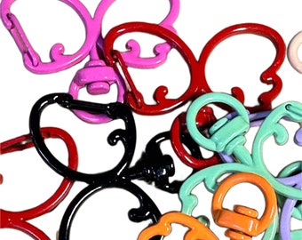 5 Butterfly keychain clasp/ key ring/ key holder/