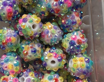Ten (10) beads included/ jewelry Bead/ beadable pen beads/ keychain bead/ DIY/ 12mm