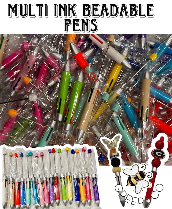 New Style/ DIY Multi-colored Ink Beadable Pens/ Craft Pens/ Nurse/ Click  Pen/ Bling Pen/ Beadable Pens/ Ink Pen/ DIY Pen 