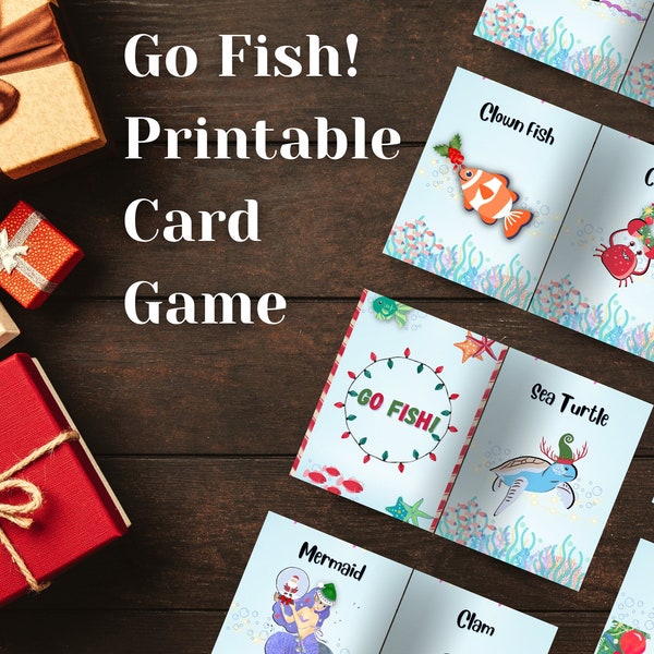 Go Fish Cards Etsy