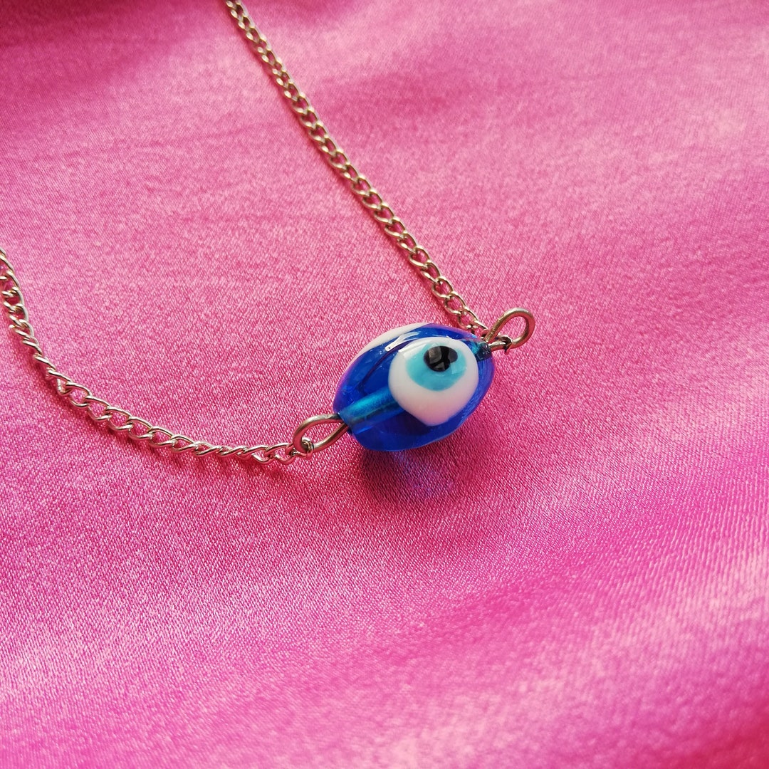 Evil Eye Necklace, Blue Evil Eye Pendant, Glass Eye, Evil Eye, Nazar Necklace, Evil Eye Gift