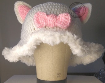 Kitty Bow Bucket Hat