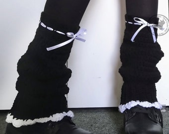 Dainty Darling | Chunky Leg Warmers w/ Ribbons