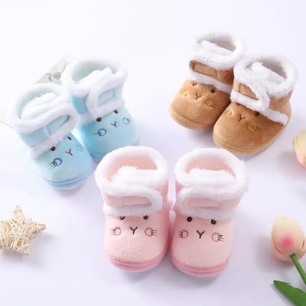 Fluffy Baby Winter Boots (0-18 months)