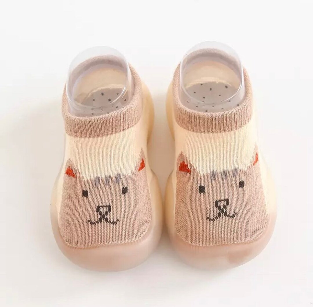 Animal Ancestors 1 Blue and Pink Kid's Sockamoccs Slip On Shoes