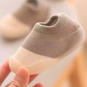 New Walkers: Socks with Rubber Sole 0-24 months Multipack Bundles Available Gray