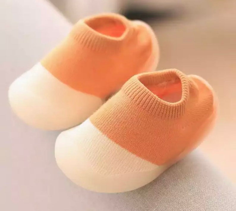 New Walkers: Socks with Rubber Sole 0-24 months Multipack Bundles Available Orange