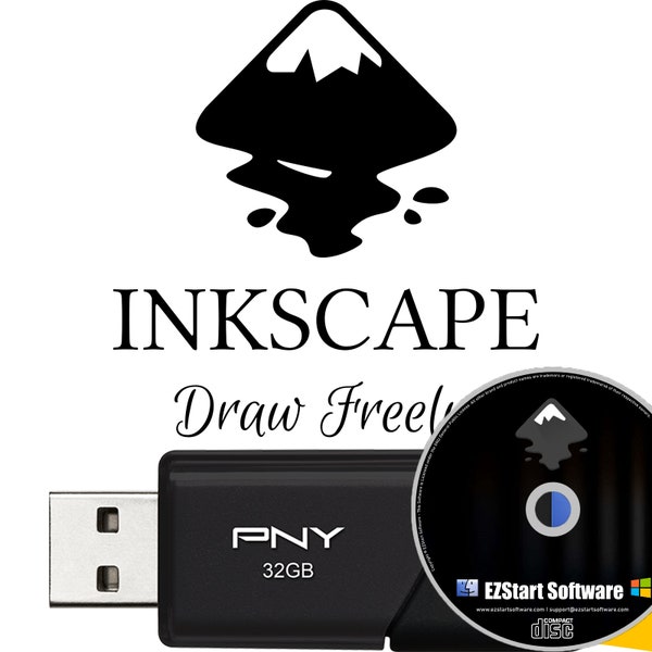 Inkscape Professional Vector Graphics Software on CD/USB