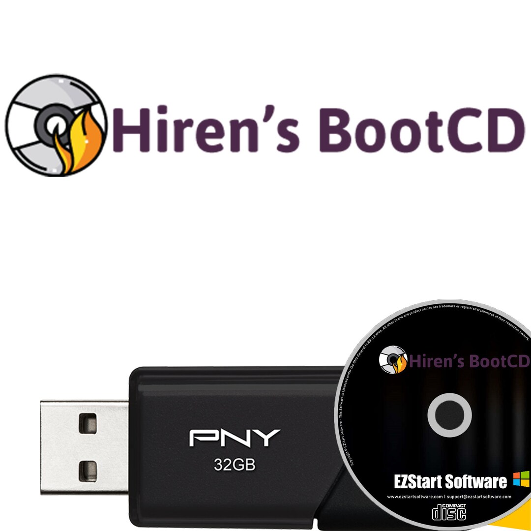 Hiren's Bootcd PE All-in-one Bootable Rescue on CD/USB - Etsy