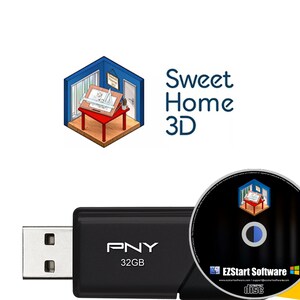 Sweet Home 3D-interieurontwerp Teken huisplannen en rangschik meubels op CD/USB