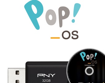 Pop! OS Linux Operating System Boot Live on CD/USB