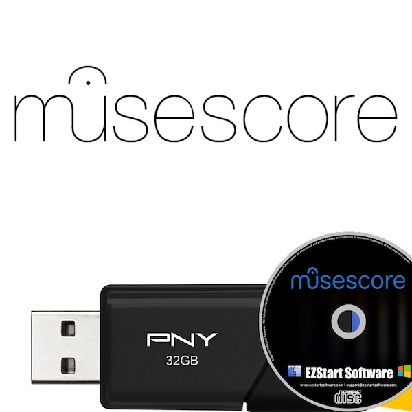 MuseScore Music Composition, Notation, Multi-Track, Audio Editor on CD/USB