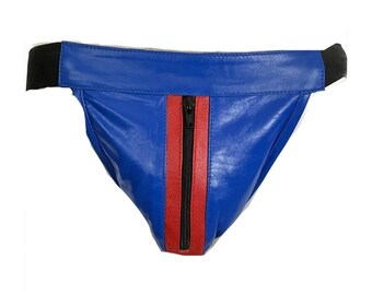 Jock Strap Medium Elastic Sports Gear Men&#39;s One Pack Blue Color