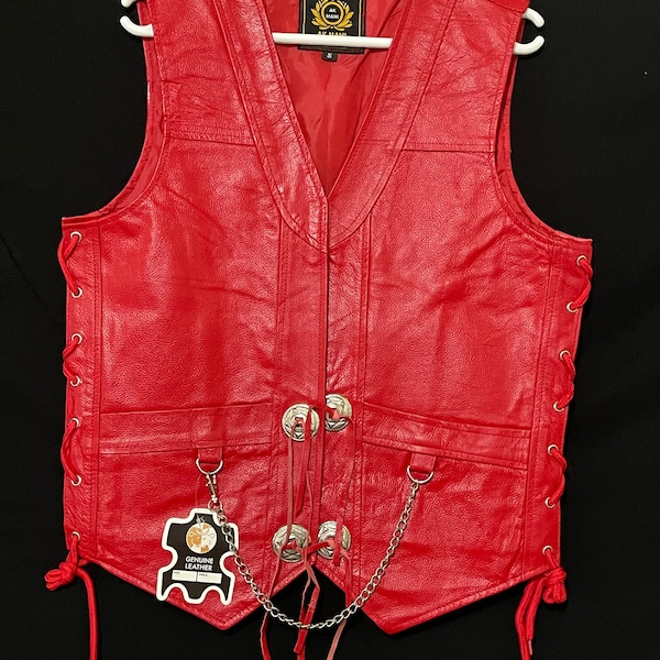 Motorcycle Vest Biker Chains Etsy