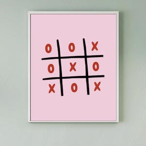 Pink and Red Art Print, retro wall art, dorm room art prints, maximalist room decor, Downloadable wall art, Pink girly art, valentines art