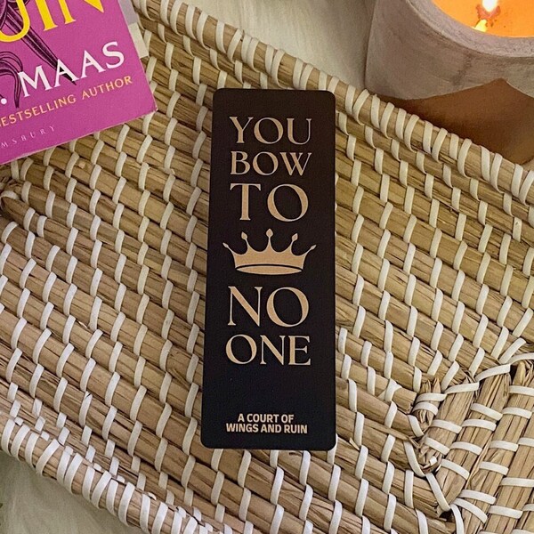 Bow to No One ACOTAR Bookmark | OFFICIALLY LICENSED