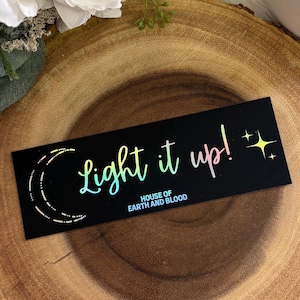 Crescent City Bookmark, Light It Up, Holographic Foil, OFFICIALLY LICENSED