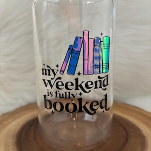 Bookish Glass Cup, Perfect Gift for Book Lovers