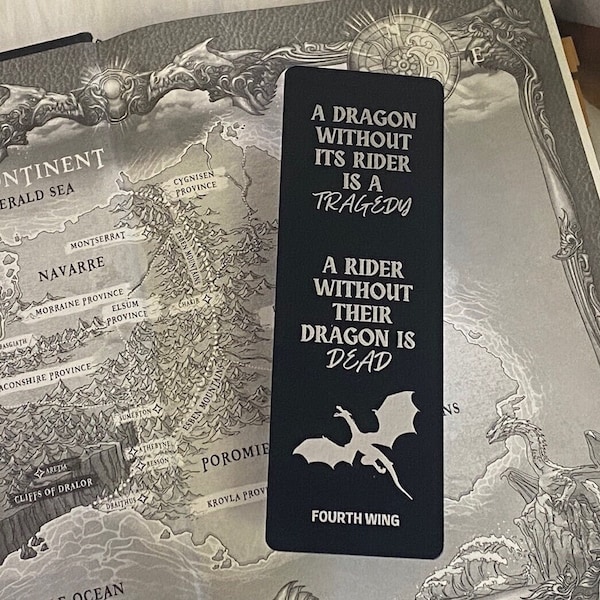 Fourth Wing Bookmark | Dragons and Riders | Perfect Gift for Fantasy Lovers | OFFICIALLY LICENSED