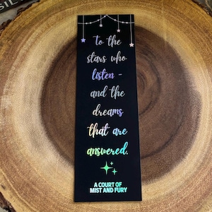 To The Stars Who Listen, ACOTAR Bookmark | OFFICIALLY LICENSED