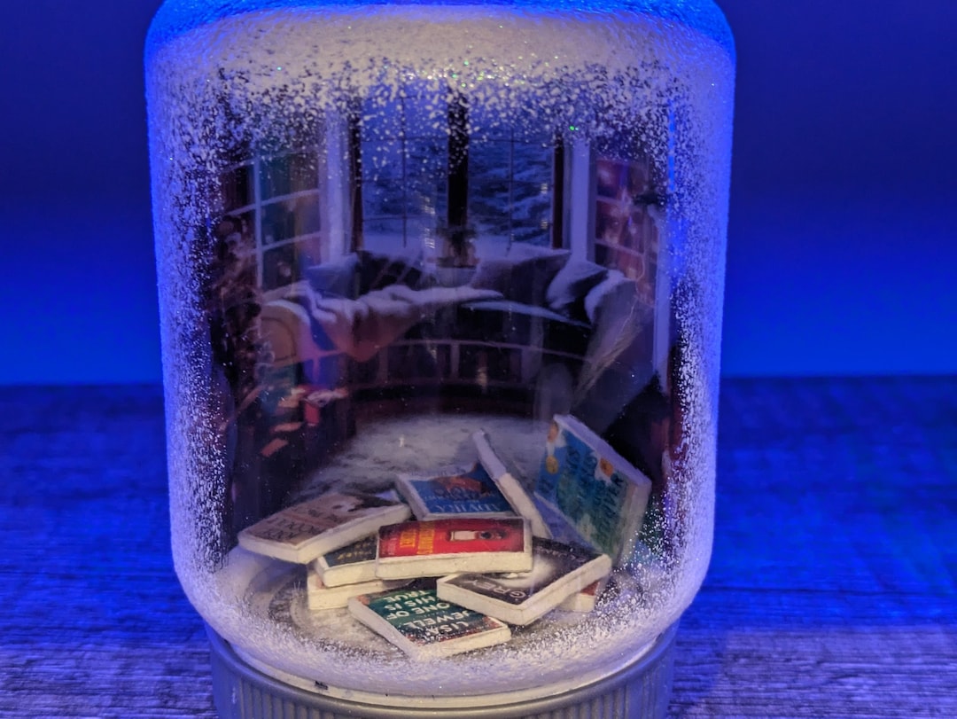 Custom Book Ornament, Book Lovers Ornament, a Year of Books Ornament