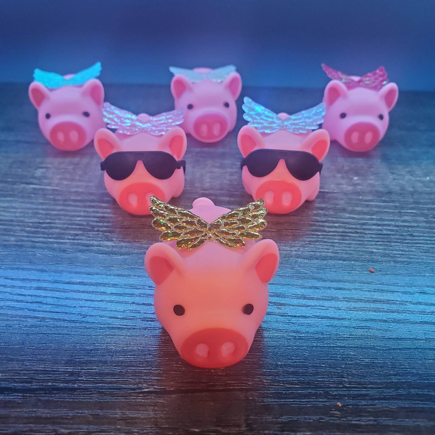 When pigs fly, flying pigs, inspirational gift, anything is possible, tiny pig with wings, toy pig, tiny toy pig, pig ornament