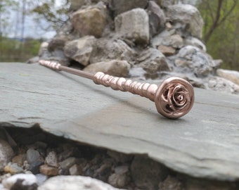 Rose Gold Cosplay Wand: Wizard Witch Wand