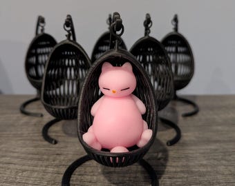 Miniature Hanging Egg Chair, Dollhouse Desk Decor