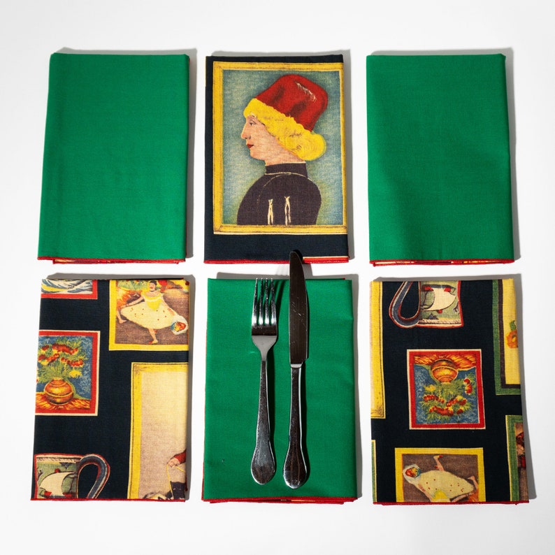 The Art Gallery Napkin Set, 17x17 Double-sided image 2
