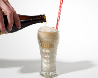 Vintage Root Beer Float Glass, 1980s