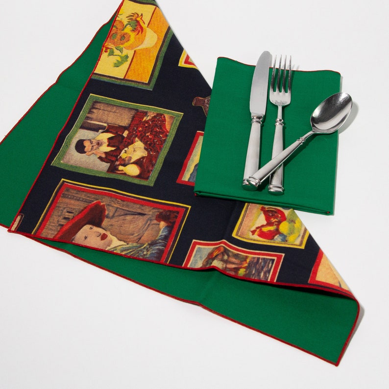 The Art Gallery Napkin Set, 17x17 Double-sided image 4