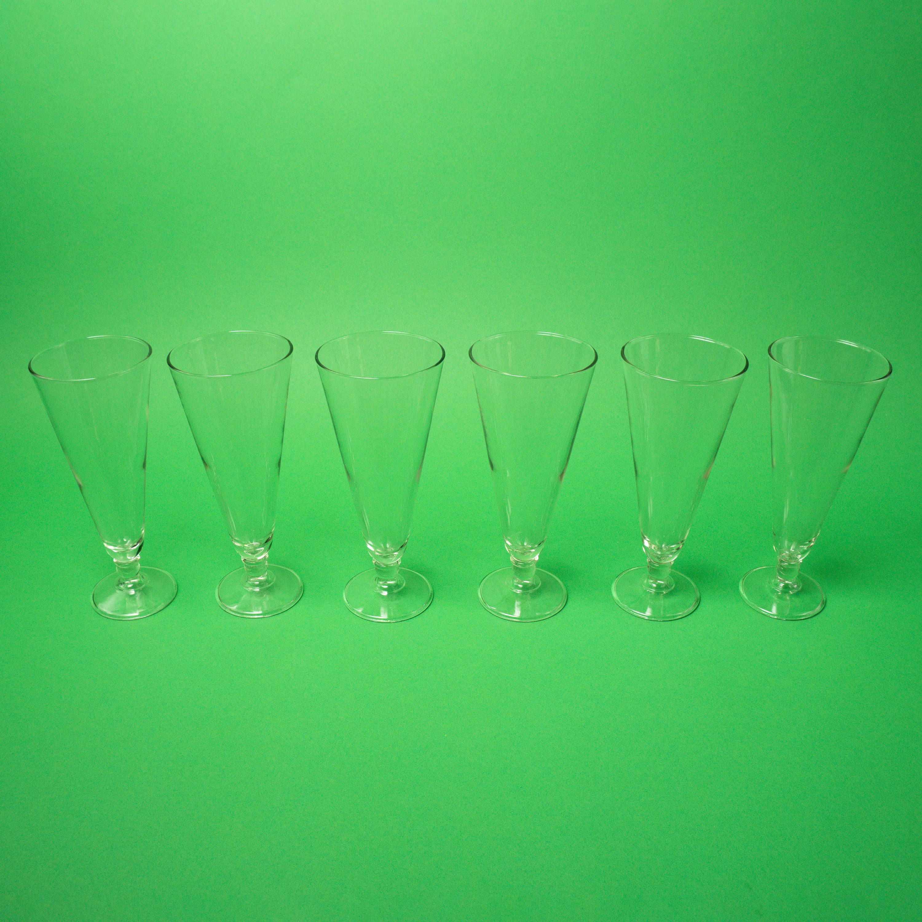 Vintage Tall Pilsner Glasses - Etsy