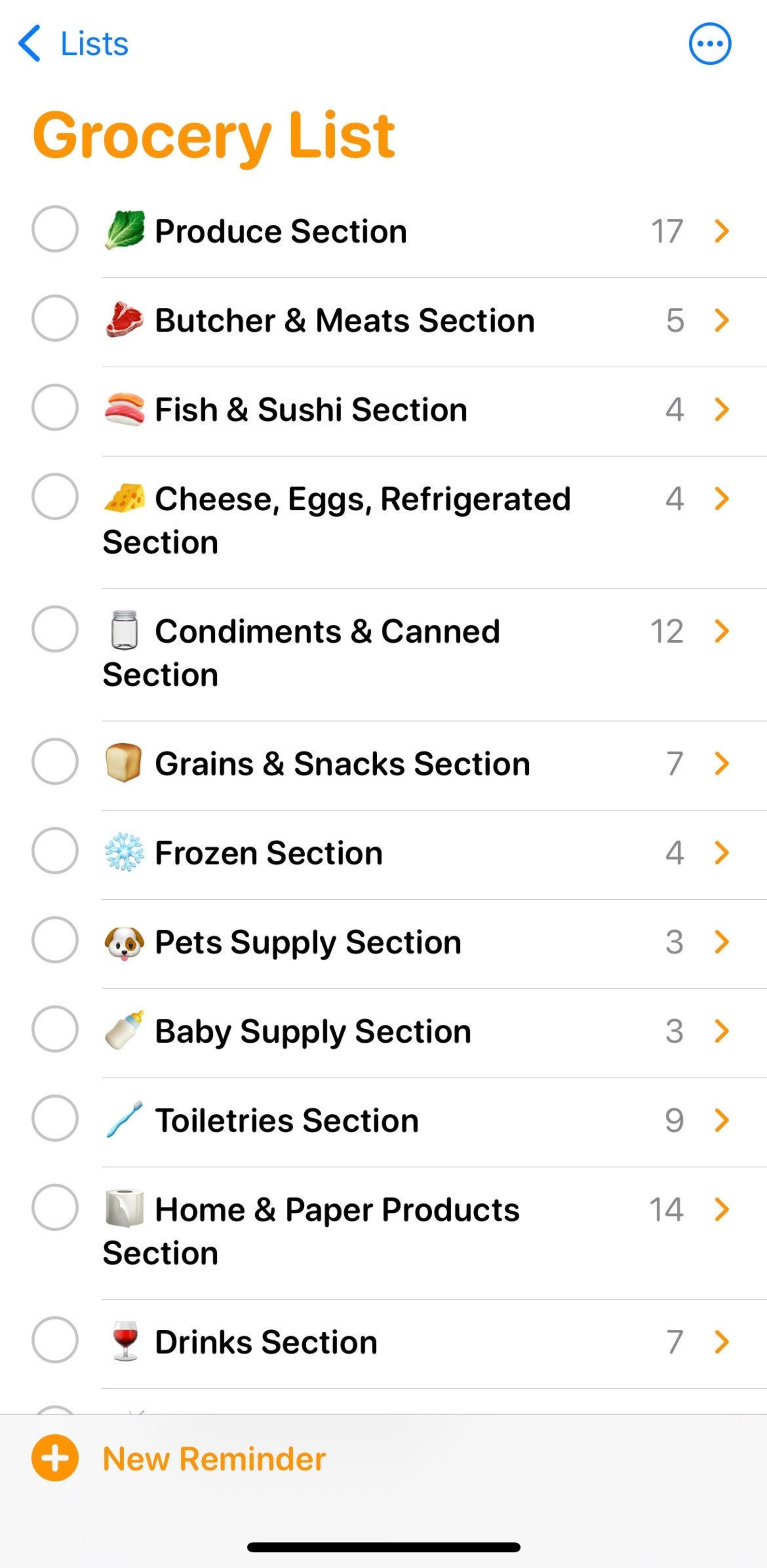 Simple Digital Grocery List Template Etsy Canada