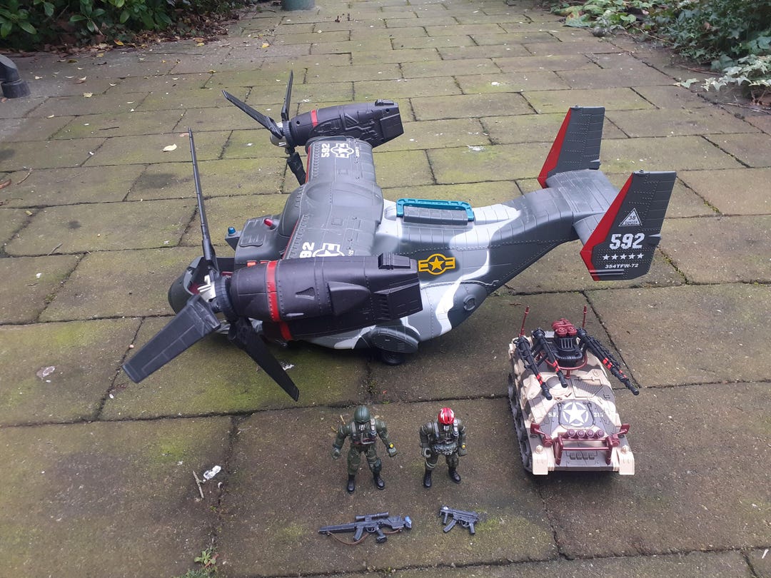 10 Modèles Réduits V-22 Osprey - Échelles 1/700 (25 Mm) - Résine Imprimée 3D - Ailes Repliables