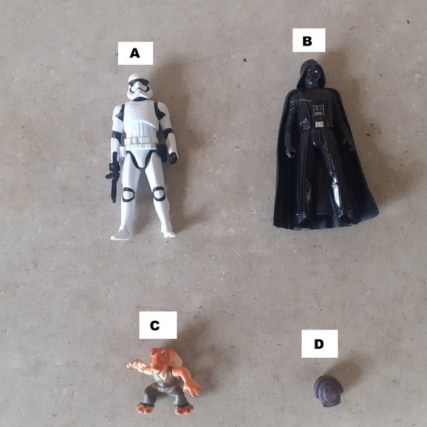 Star Wars Storm Trooper Darth Vader Jar Jar Angry Birds Leia Boushh Figures Toys Hasbro LFL 2002 - 2013