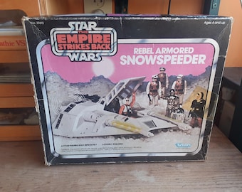 Star wars vintage snowspeeder 1977 80 kenner box empty