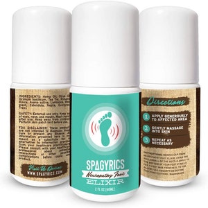 100% Natural Neuropathy Pain Relief Roll-On Applicator for Feet, Essential Topical Oil, Made for Pain from Neuropathy, Diabetic, Arthritis