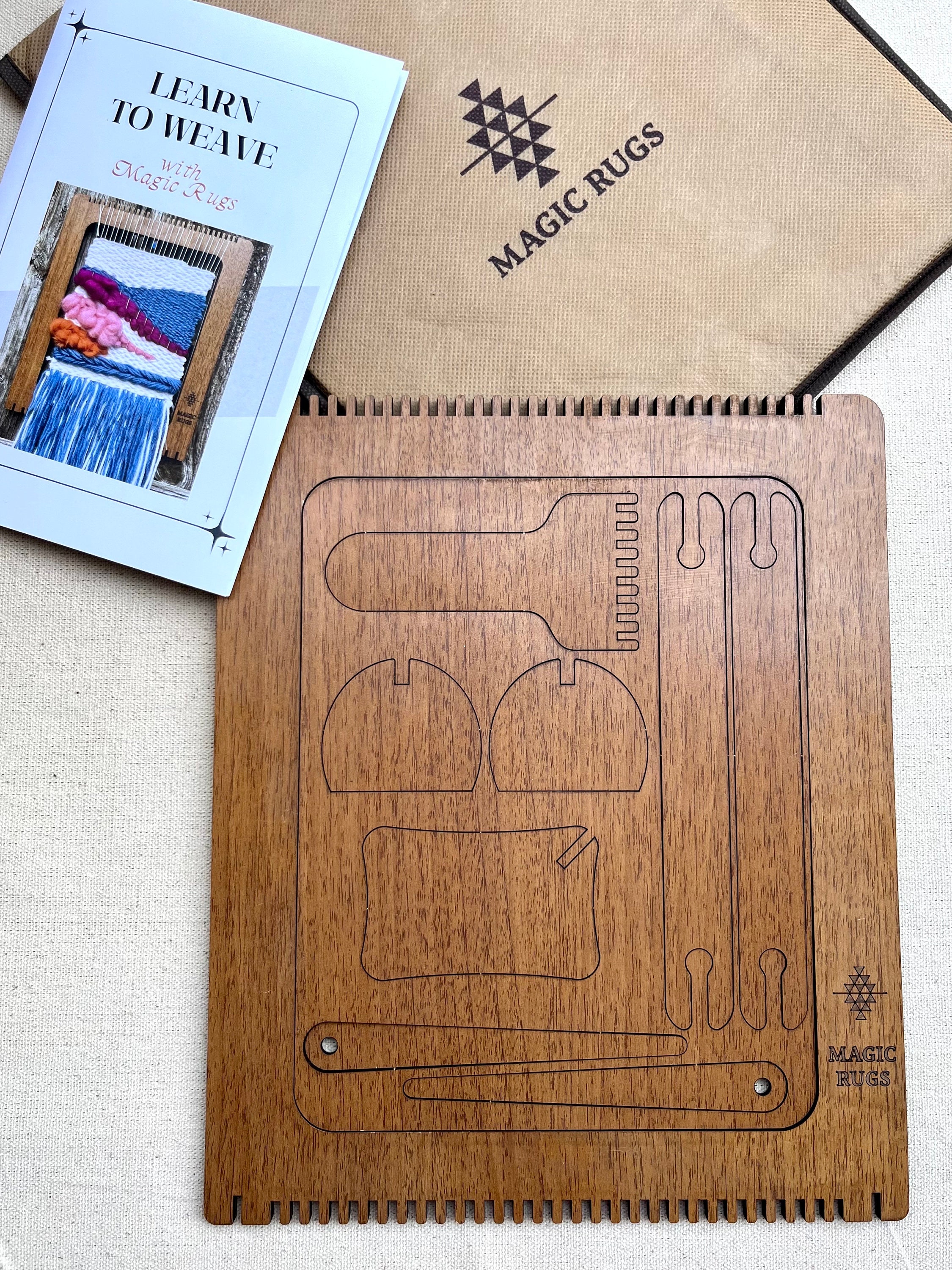Weaving Loom Kit for Beginners With Tools, Instruction Book